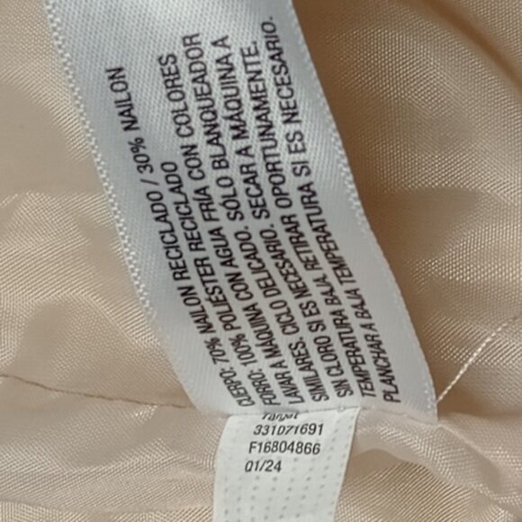 Women's Mid-Rise Wide Leg Parachute Pants Wild Fable Light Beige XL NWT - Picture 4 of 7